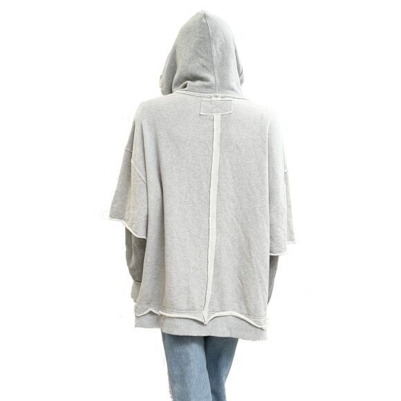 Free People We The Free Cher Twofer Hoodie Top Sweatshirt Cotton M New 283697 - Picture 10 of 11